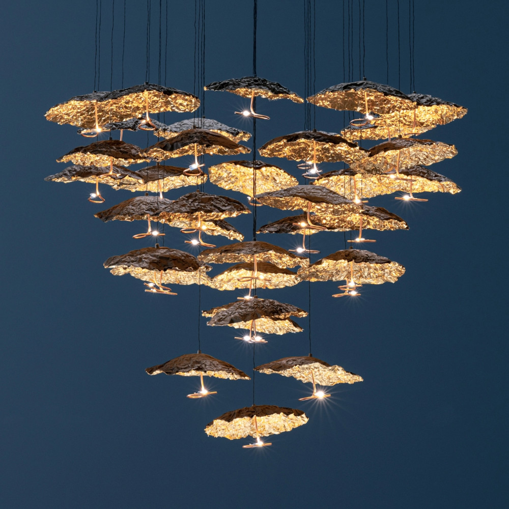 Gold Moon Chandelier 