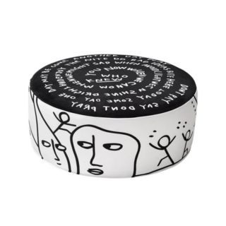 Eclipse Etching Pouf L